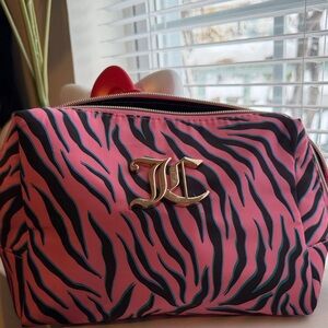 Pink and Black Zebra Print Women's Bag
